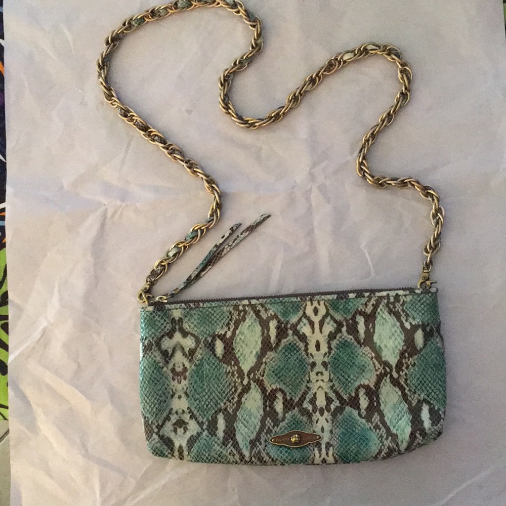 Elliot Lucca Snakeskin Leather Handbag